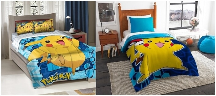 Thiết kế phòng ngủ dễ thương cho bé với Pokémon
