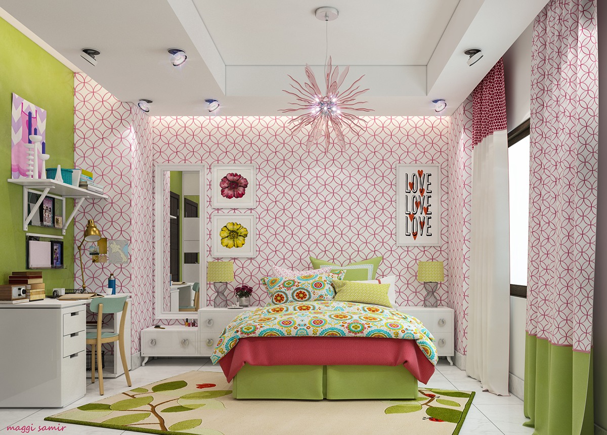 Phòng ngủ đầy màu sắc cho trẻ em