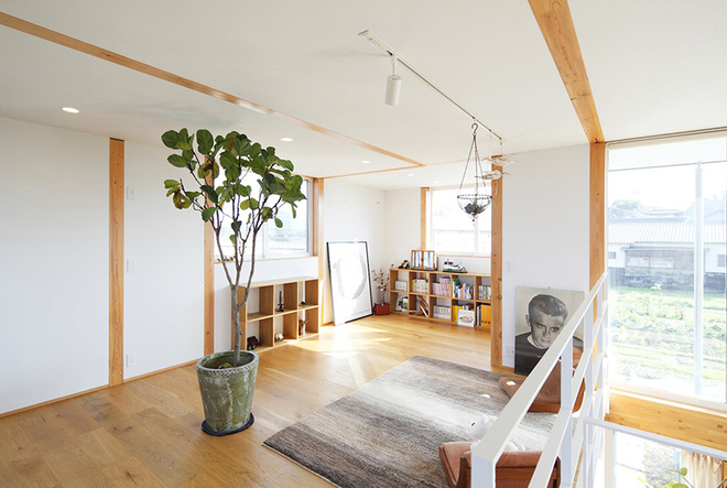 Phong cách Nhật trong ngôi nhà 2 tầng